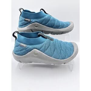 Oboz Athletic Shoes Women's 7 Teal Blue Slip-On Cordura Quilted Comfort